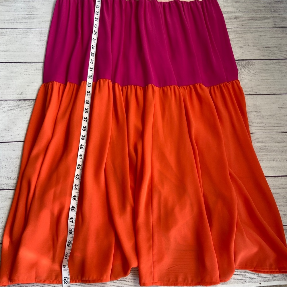 EXPRESS Color Block Maxi Dress - Picture 11 of 12